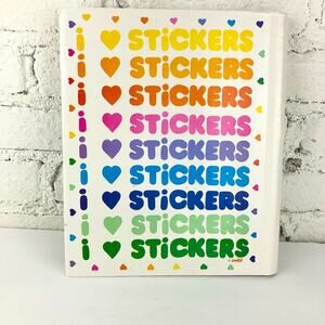 Vintage 80’s I Love Stickers Binder